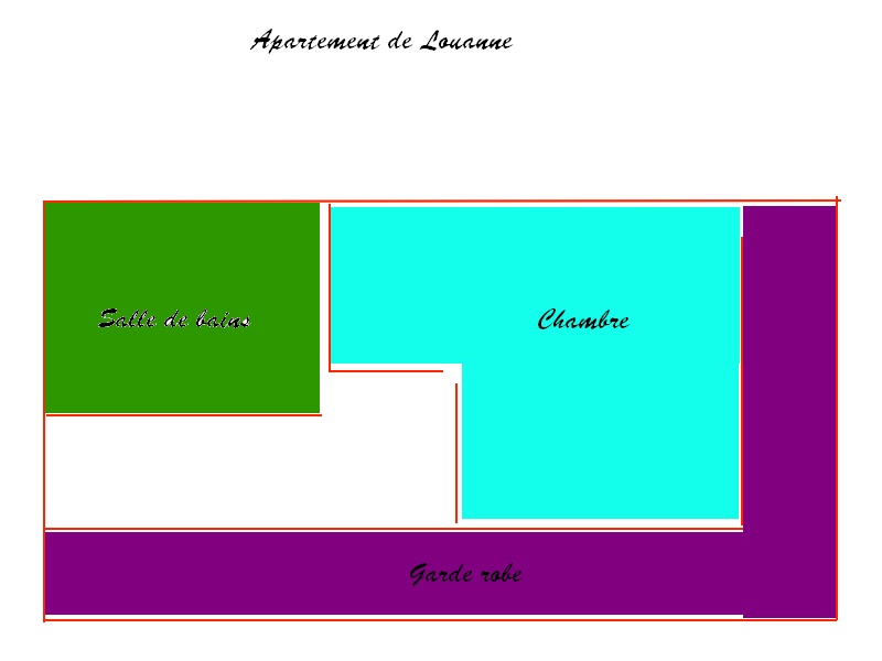 Le plans de l'appartement de Louanne Aparte11