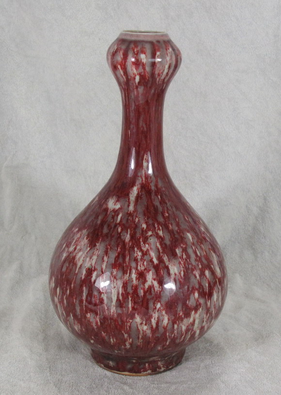 Vases Chinois Anciens 19e Guangxu (1875-1907) Flambé + Monochrome  Vase_a11