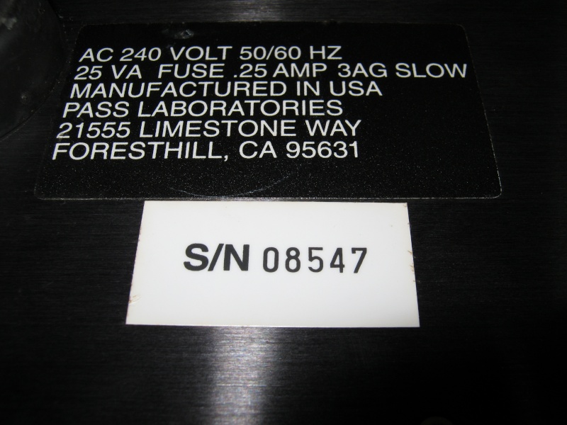Pass Labs Aleph Ono (Used) (Sold) 05511