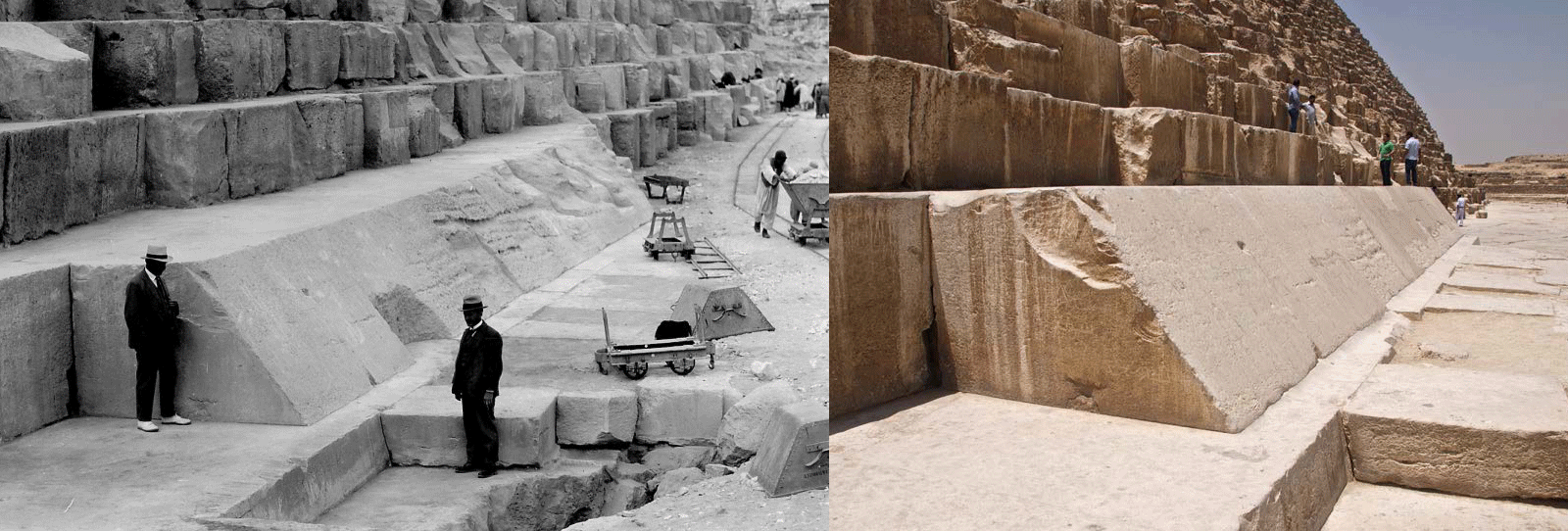 Pyramides de Gizeh : histoires de marchands de sable et réalité Compar10