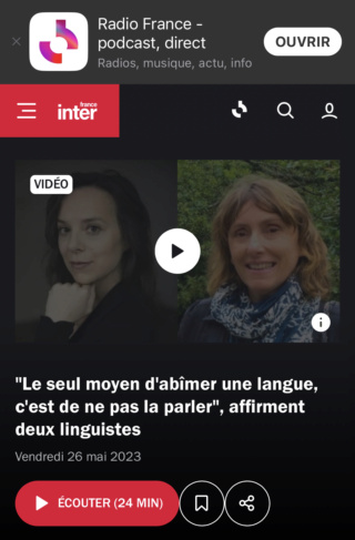 le Français un langage objet d'une bataille entre l'académie française et les linguistes Img_0511