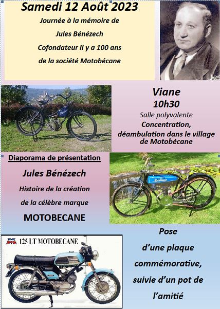 Viane-81-Occitanie 12 Août 2023- Commémoration Motobécane Viane10