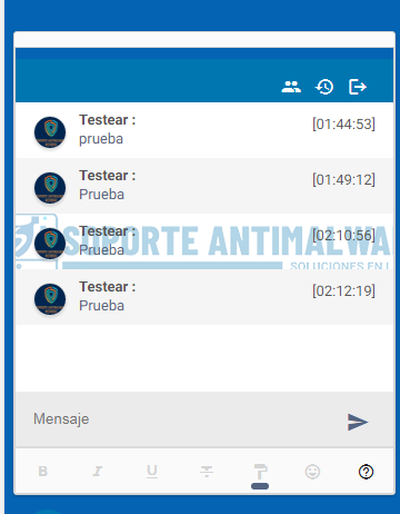 No se ven los icono de arriba en chatbox versión móvil y impedir ejecución del tuto del chat desplegable en versión móvil Captu104