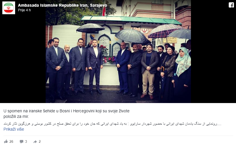 Gradonačelnik Sarajeva odao počast mudžahedinima iz Irana poginulim u BiH Dsa10