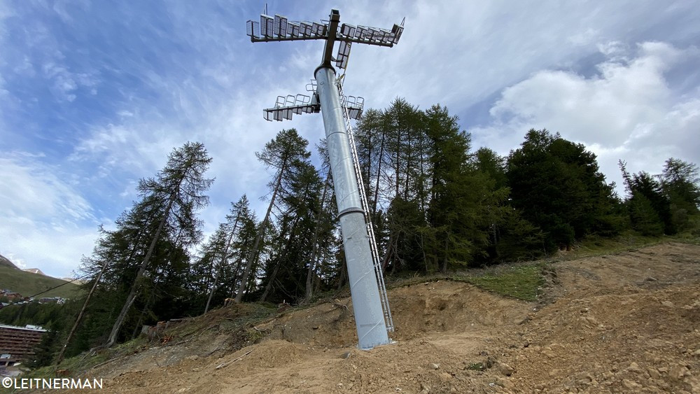 Construction télésiège débrayable TSD6 Lovatière | La Plagne 1220