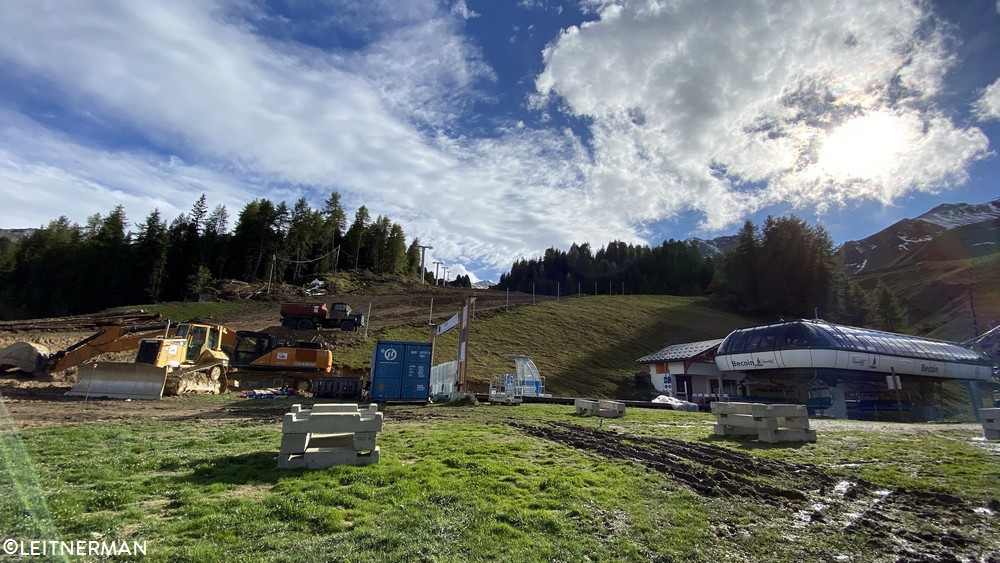 Construction télésiège débrayable TSD6 Lovatière | La Plagne 128