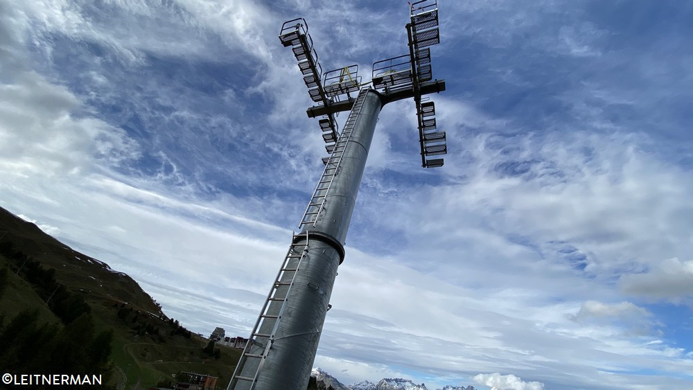 Construction télésiège débrayable TSD6 Lovatière | La Plagne 1321