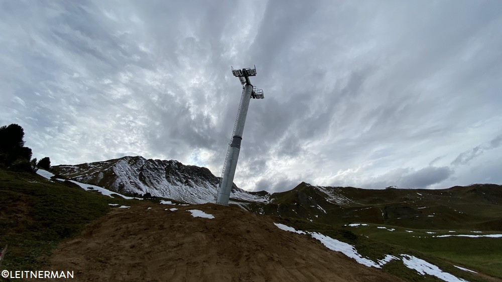 Construction télésiège débrayable TSD6 Lovatière | La Plagne 2816