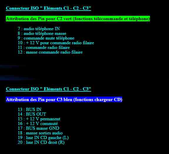 prise sur l'autoradio C_vert10