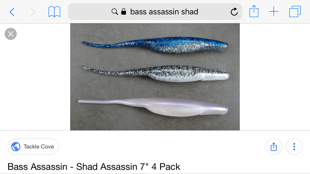 [CERCO] BASS ASSASSIN SHAD ( lunker city )  C7030110