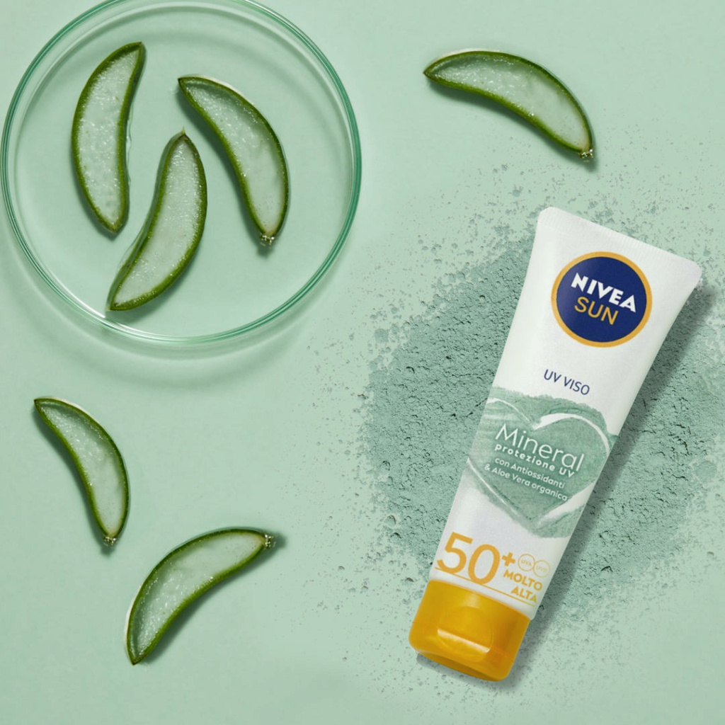 Nivea Sun Crema UV - solare viso filtri minerali Nivea-10