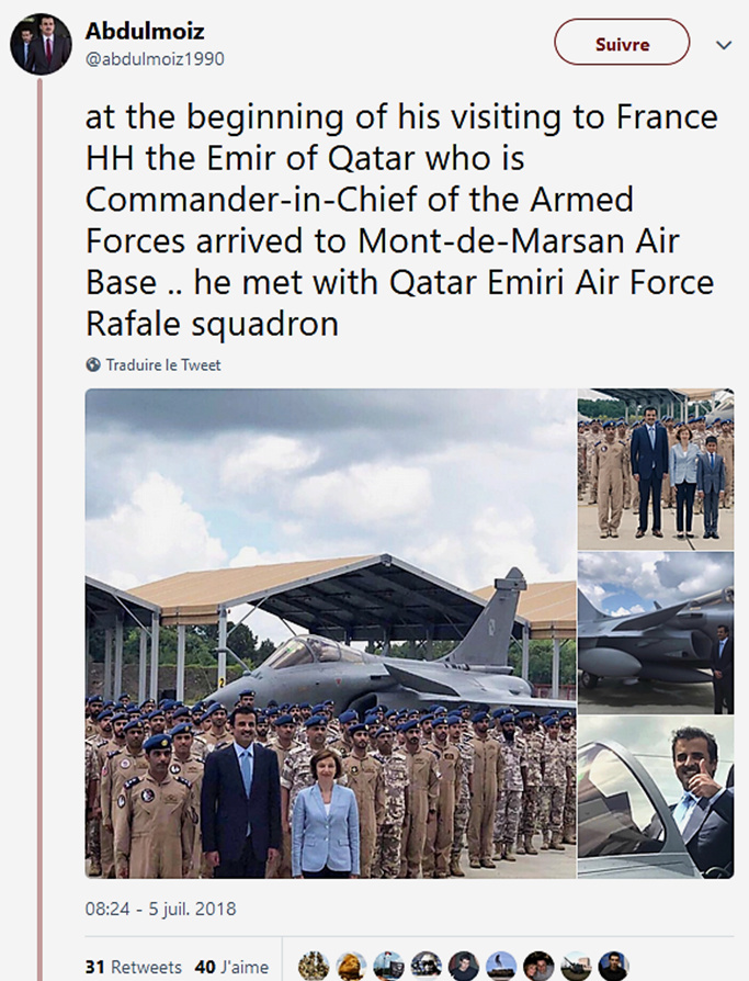 L'Emir du Qatar visite à son escadron Rafale à la BA 118 Image115