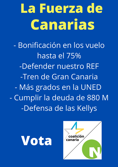 Coalición Canarias-Nueva Canarias (CC-NC) | La Fuerza de Canarias Poster15