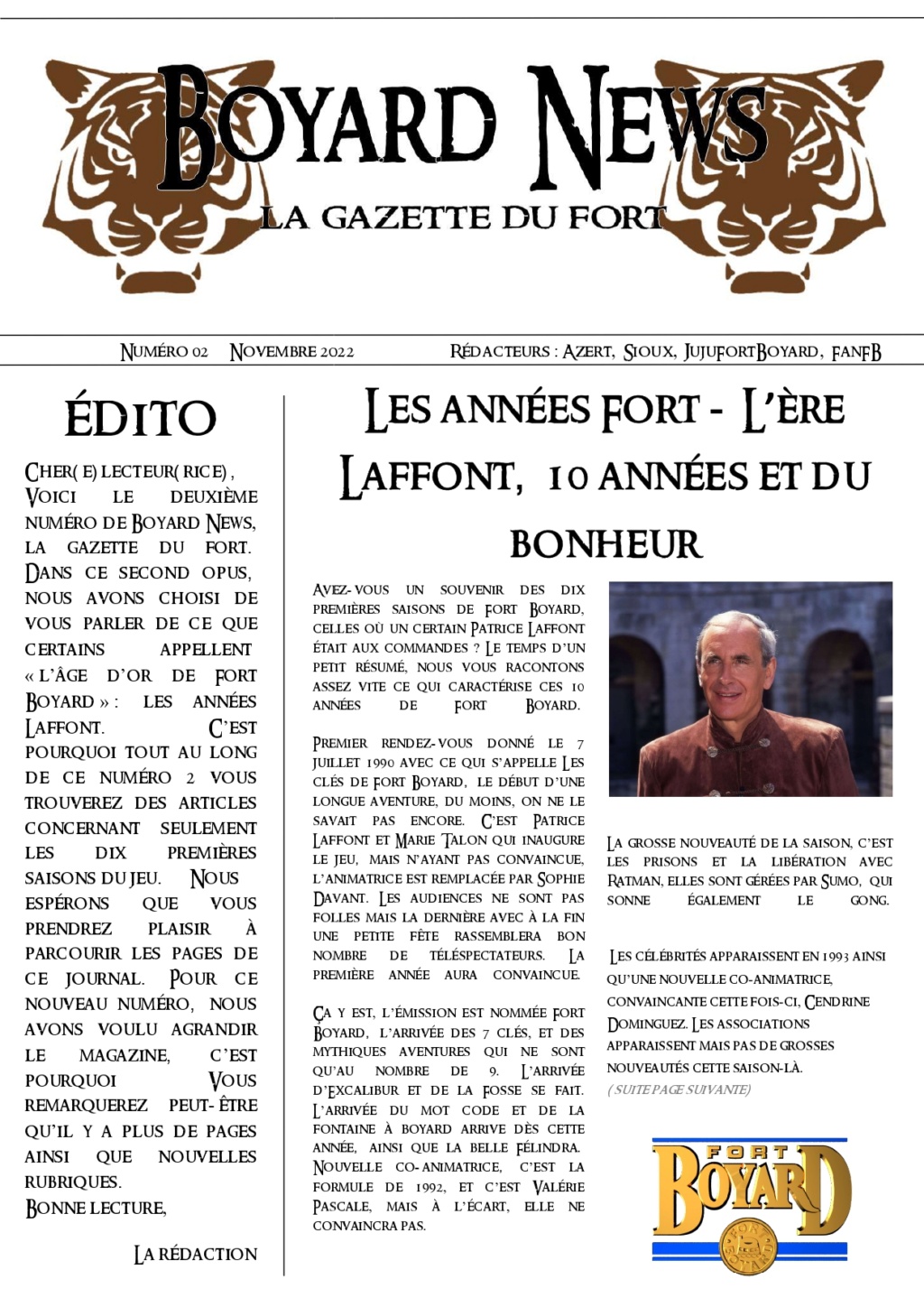 Création de Boyard News, la gazette du fort - Page 5 Premiz10