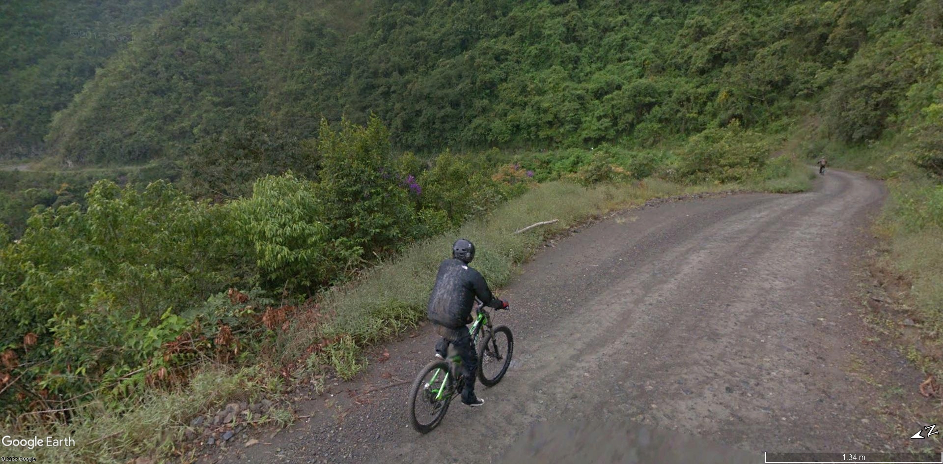 Balade  à vélo en Bolivie. La route de la mort. A2820