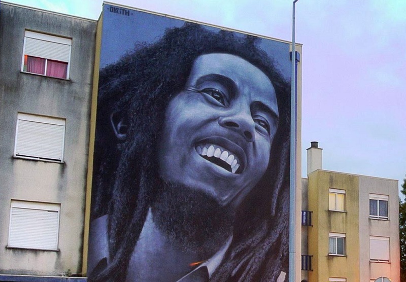 Bob Marley, Murals à travers le monde. A3220