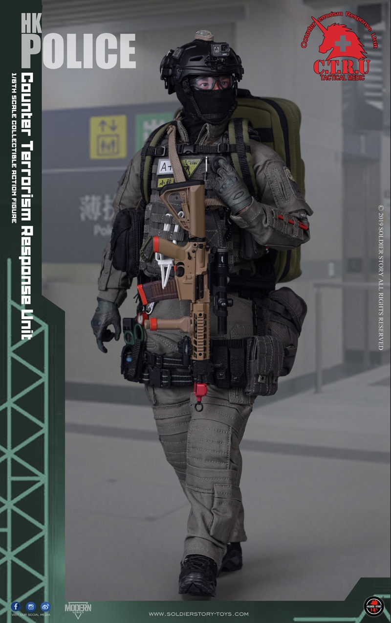 Anti-TerrorismUnit - NEW PRODUCT: SoldierStory: 1/6 Hong Kong anti-terrorism secret service team CTRU - Mobile medical staff "Xiao Zhang" (SS116) updated full map 00025310