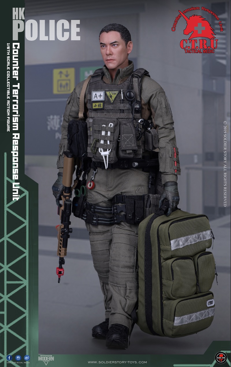 ModernMilitary - NEW PRODUCT: SoldierStory: 1/6 Hong Kong anti-terrorism secret service team CTRU - Mobile medical staff "Xiao Zhang" (SS116) updated full map 00025910