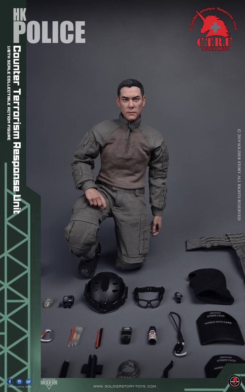 HongKongPolice - NEW PRODUCT: SoldierStory: 1/6 Hong Kong anti-terrorism secret service team CTRU - Mobile medical staff "Xiao Zhang" (SS116) updated full map 00040310