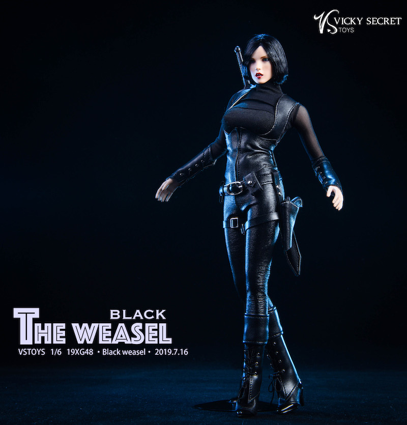 Female - NEW PRODUCT: VSTOYS: 1/6 Black Weasel Assassin - with head carving, no enveloping body 00215710