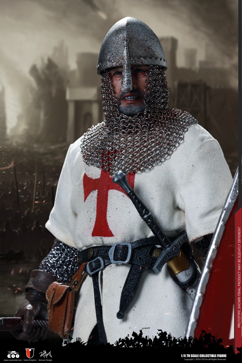 Crusades - NEW PRODUCT: COOMODEL: 1/6 Empire Series (Alloy Die Casting) - Crusader Helmet (Three Helmet Set) NO.SE059 00521710