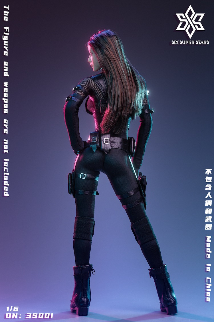 SixSuperStars - NEW PRODUCT: Six-pointed star: 1/6 female agent combat suit stealth suit  02010810