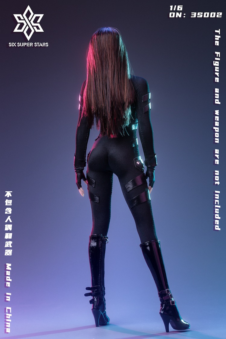 Hexagram - NEW PRODUCT: Six-pointed star: 1/6 female agent combat suit stealth suit  02011510