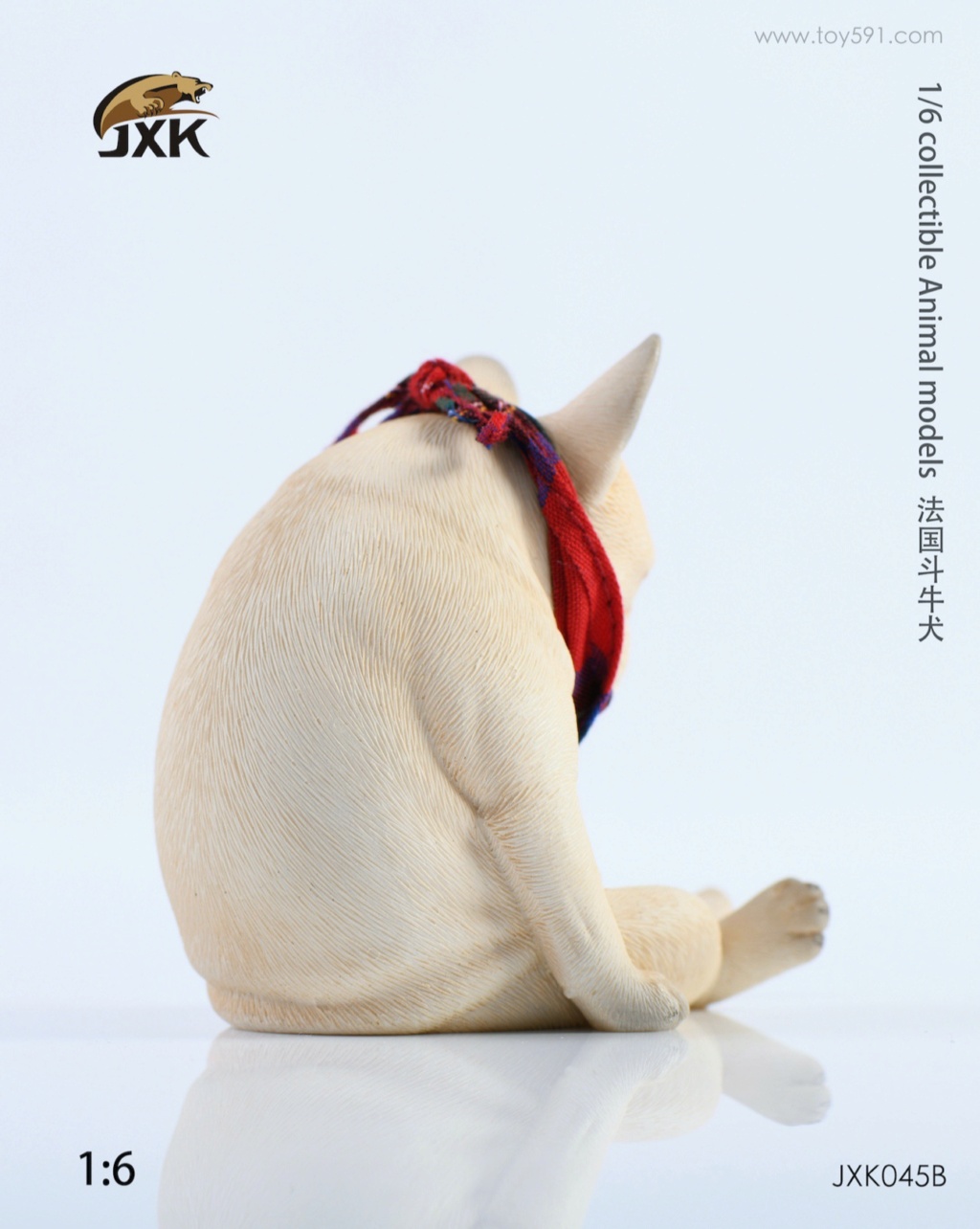 DecadentDog - NEW PRODUCT: JXK 1/6 Decadent Dog JXK045 French Bulldog + Scarf 05251010