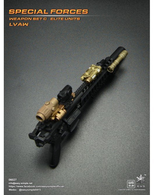 WeaponSetC - NEW PRODUCT: Easy&Simple 06027 1/6 Scale Special Forces Weapon Set C Elite Units LVAW 06027-15