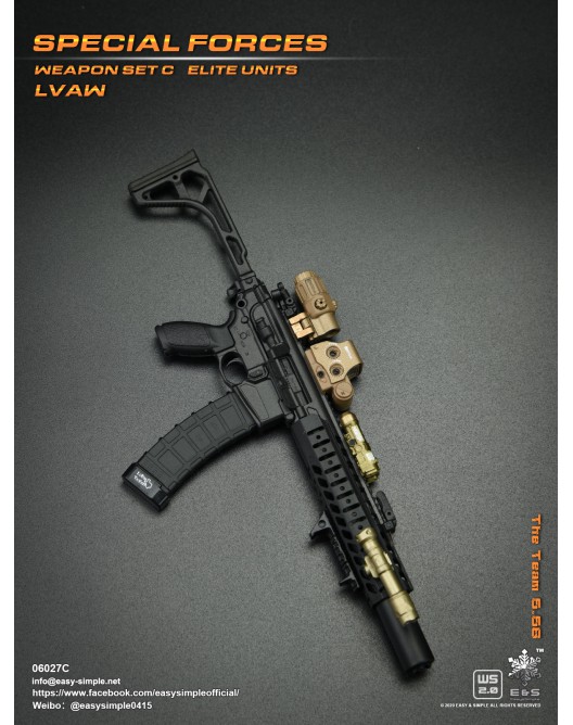 ModernMilitary - NEW PRODUCT: Easy&Simple 06027 1/6 Scale Special Forces Weapon Set C Elite Units LVAW 06027-28