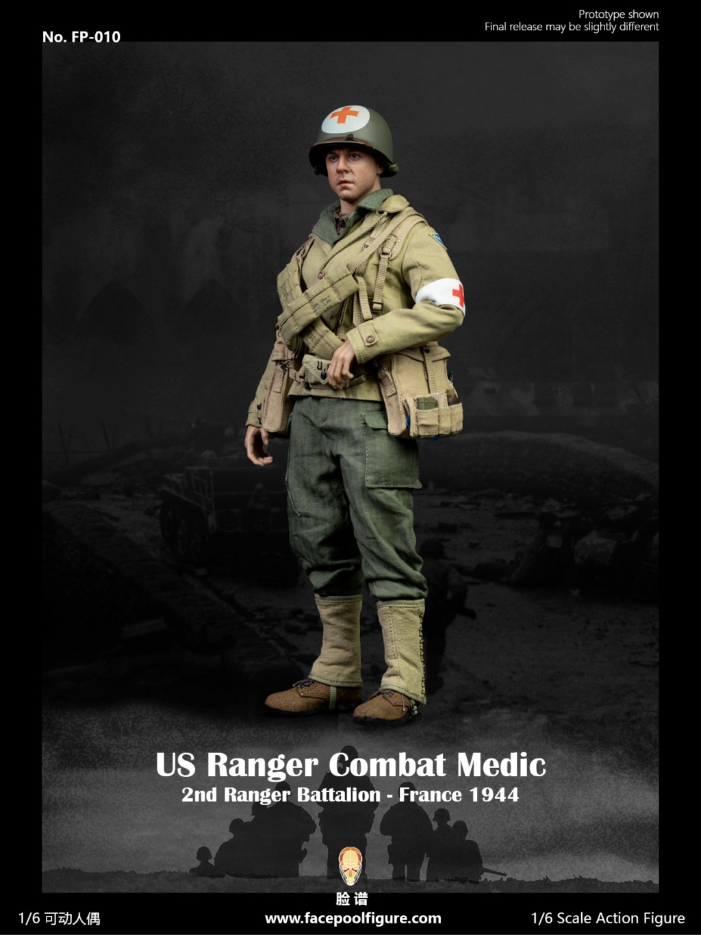 movie-based - NEW PRODUCT: Facepool: 1/6 WWII US Ranger-Medic/US Ranger Combat Medic 08253310