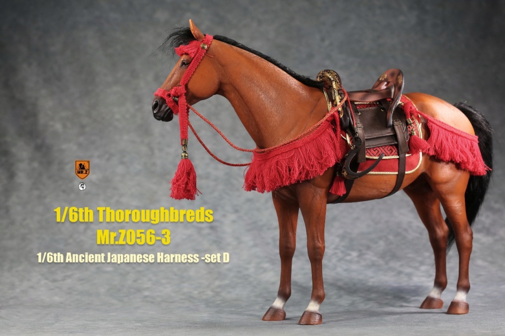 Thoroughbred - NEW PRODUCT: Mr. Z: 1/6 simulation animal No. 56-Thoroughbred full set of 5 colors / Japanese style harness-4 colors 09151410
