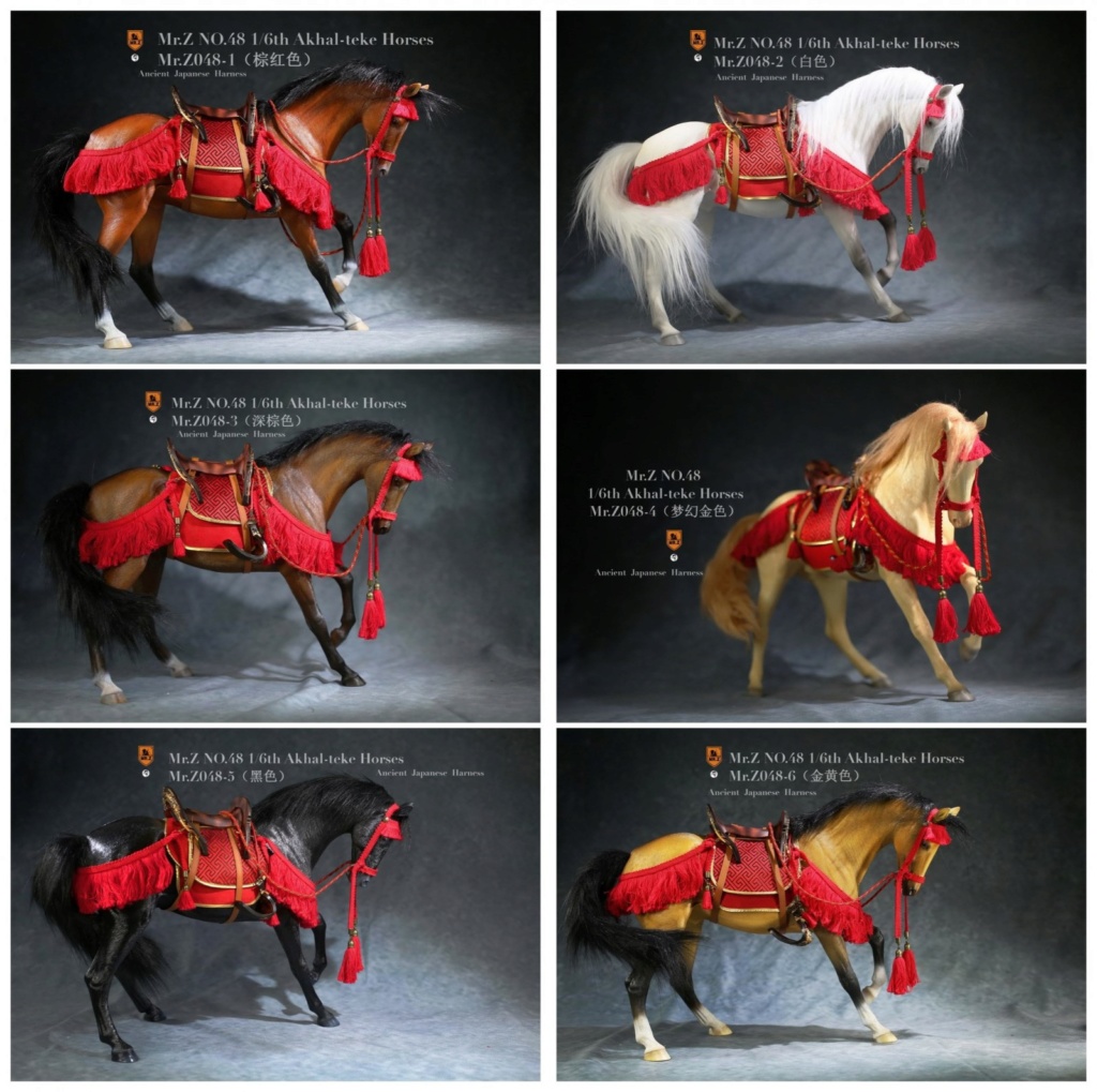 NEW PRODUCT: Mr. Z: 1/6th simulation animal No. 48 Akhal-teke Golden Horse (Blood Sweat BMW)-Full set of 6 colors 09505710