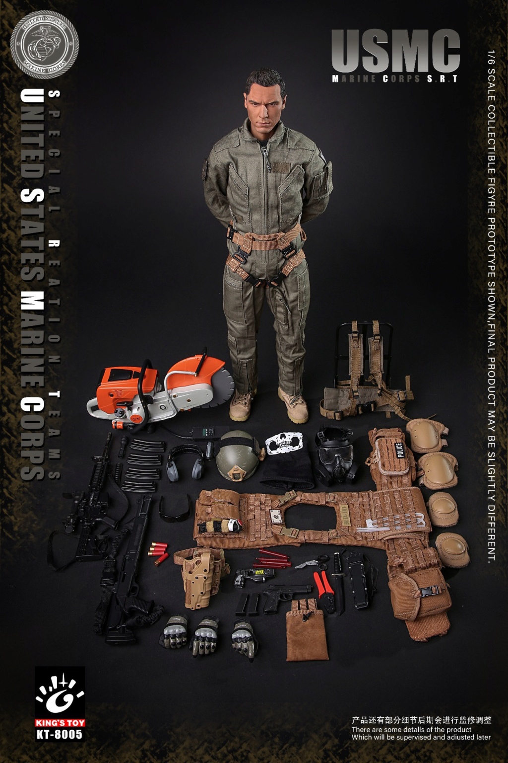 NEW PRODUCT: King's Toy: 1/6 USMC SRT US Marine Corps Special Response Team (#KT-8005) 09532110