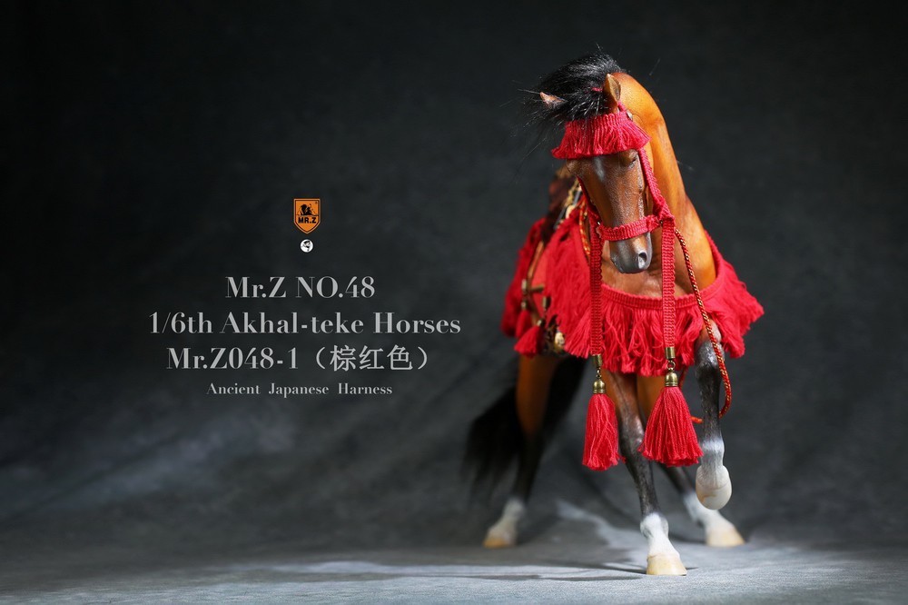 accessory - NEW PRODUCT: Mr. Z: 1/6th simulation animal No. 48 Akhal-teke Golden Horse (Blood Sweat BMW)-Full set of 6 colors 09575710