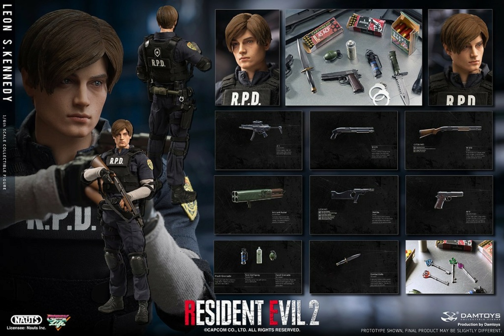 ResidentEvil2 - NEW PRODUCT: NAUTS & DAMTOYS: 1/6 "Resident Evil 2"-LEON S.KENNEDY/Lyon S. Kennedy remake #DMS030  0aff8c10