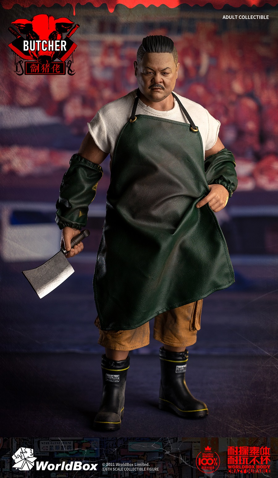 Worldbox - NEW PRODUCT: Worldbox: 1/6 Downtown Union Series-"Pig Chop" BUTCHER #AT033  10092710