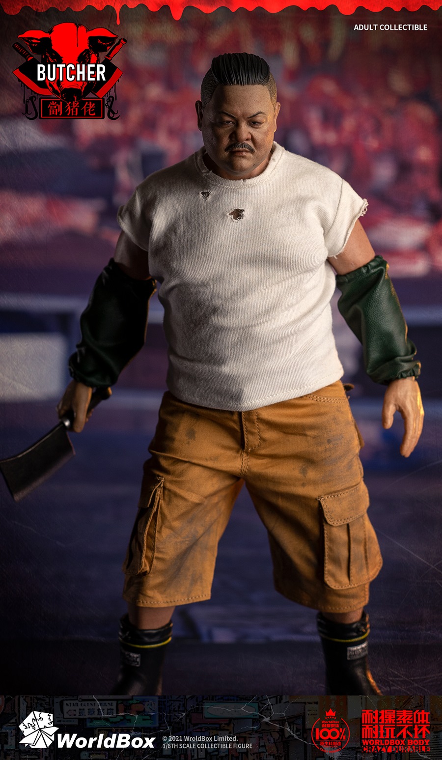 Worldbox - NEW PRODUCT: Worldbox: 1/6 Downtown Union Series-"Pig Chop" BUTCHER #AT033  10093110