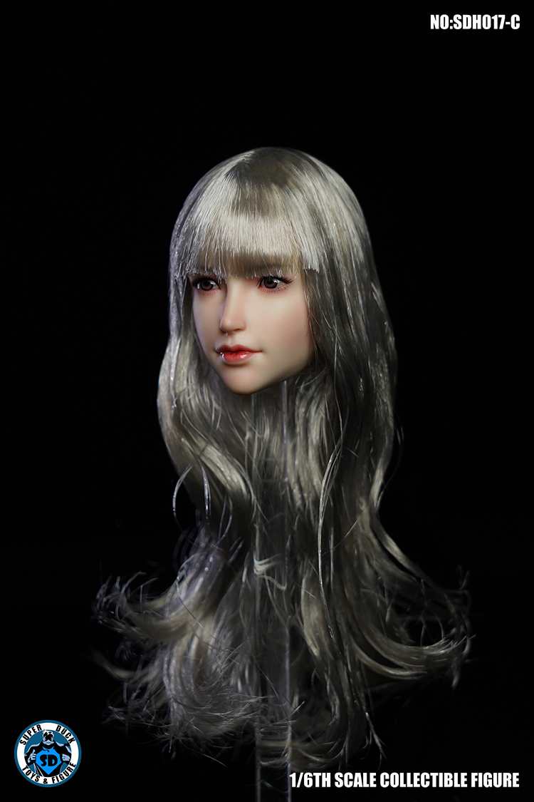 NEW PRODUCT: SUPER DUCK New product: 1/6 SDH017 Female head carving - ABC three models 10126