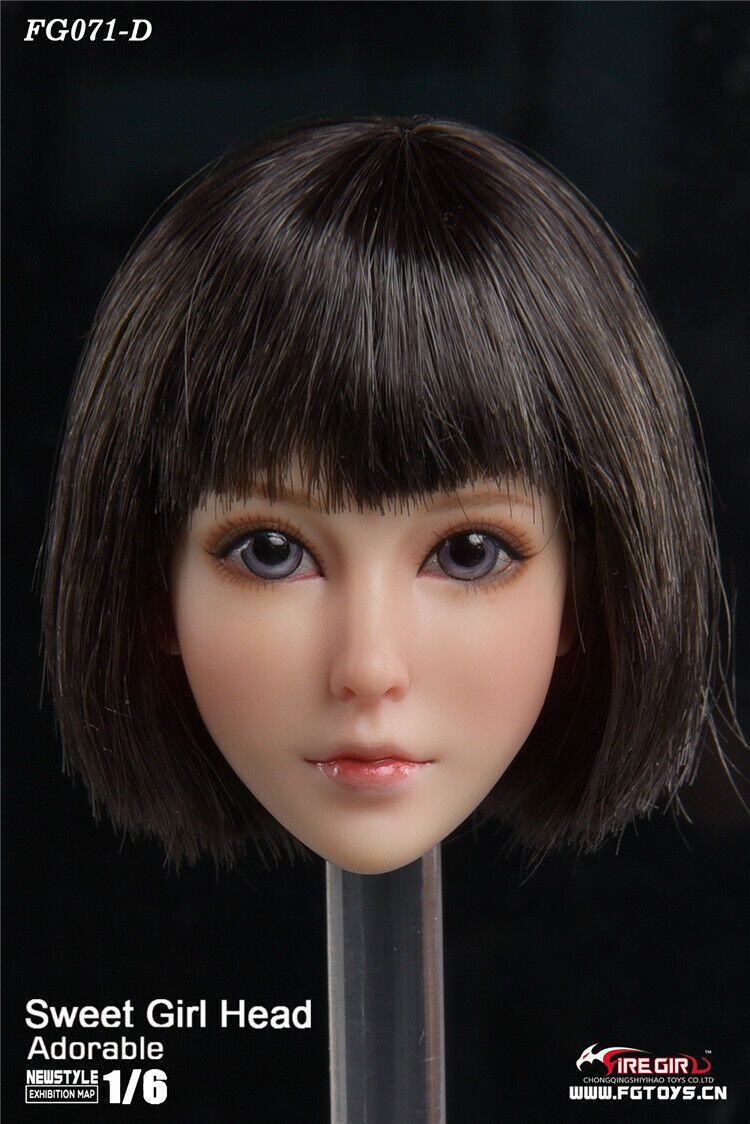 firegirl - NEW PRODUCT: 1/6 Scale Fire Girl FG071 Sweet Girl Head Sculpt H#pale 10132