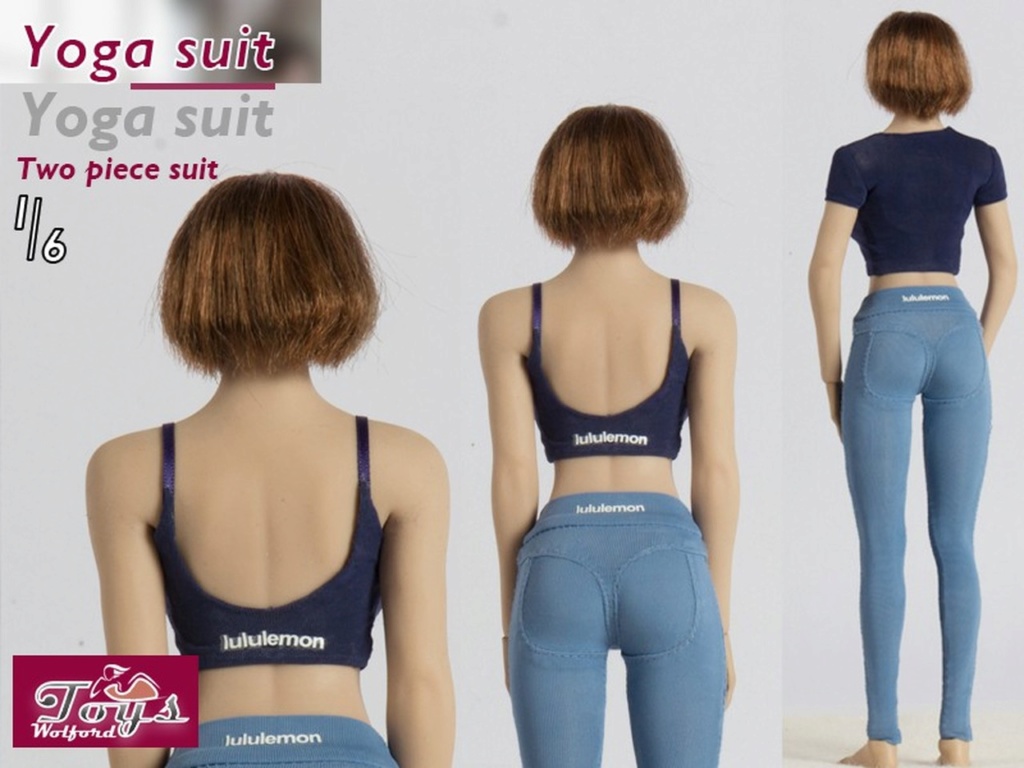 WolfordToys - NEW PRODUCT: Wolford Toys: [WF-S003] 1/6 Contrast Yoga Suit & [WF-S004] Two piece Yoga Suit with Round Neck for Female 10253