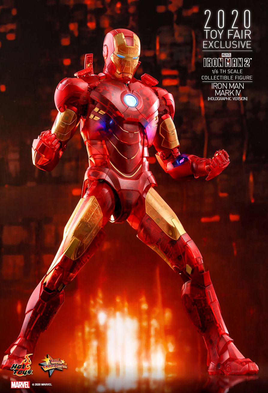 Hot toys Iron Man 2 - 1/6th scale Iron Man Mark IV (Holographic Version ...