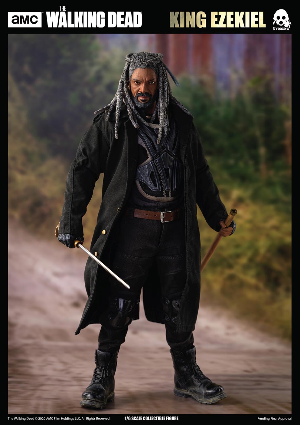 WalkingDead - NEW PRODUCT: Threezero: The Walking Dead – 1/6 King Ezekiel 10287