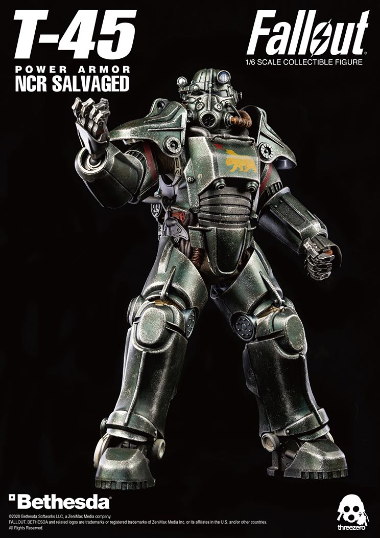 Videogame - NEW PRODUCT: Threezero: 1/6 scale Fallout T-45 NCR Salvaged Power Armor 10293