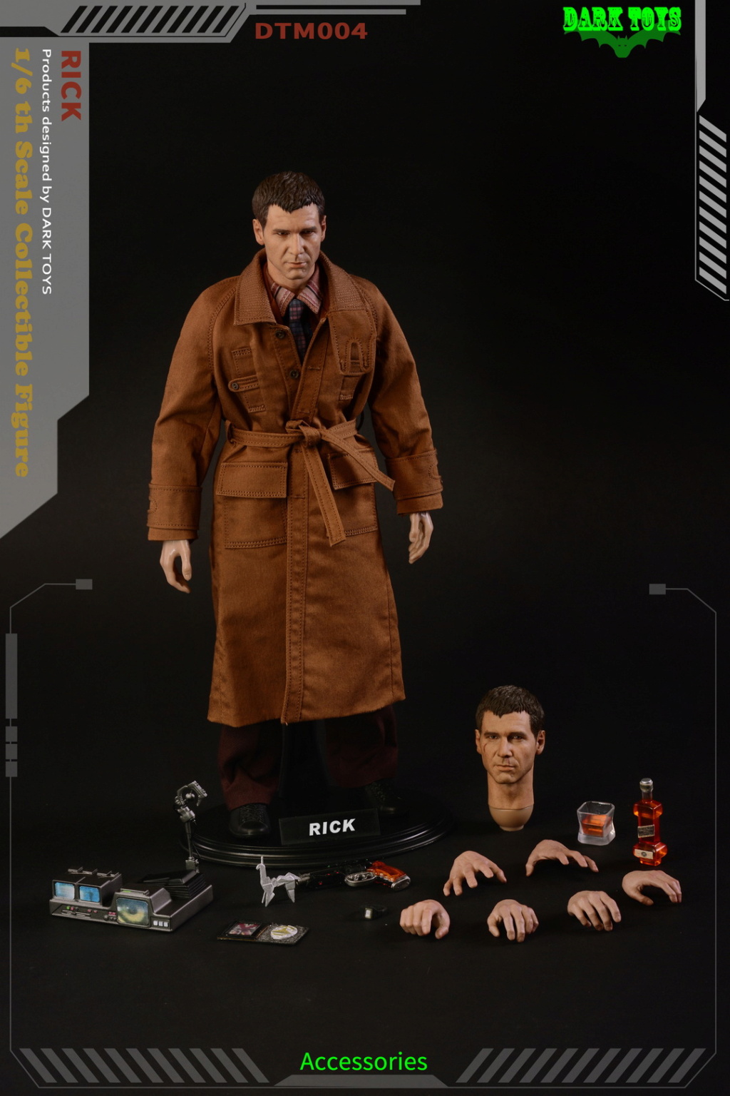NEW PRODUCT: Dark Toys: 1/6 Blade Runner Rick Luxury Set Action Figure #DTM004 10315