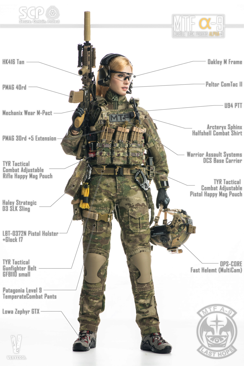 Alpha-9 - NEW PRODUCT: VERYCOOL: 1/6 Mobile Task Force MTF Alpha-9 member #VCF-2063 10380010