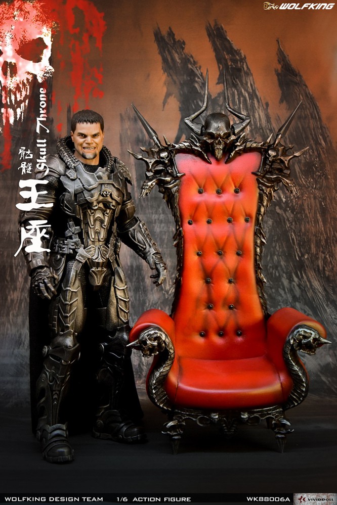 diorama - NEW PRODUCT: WolfKing: 1/6 Skull Throne scene decoration-WK88006A 10390011