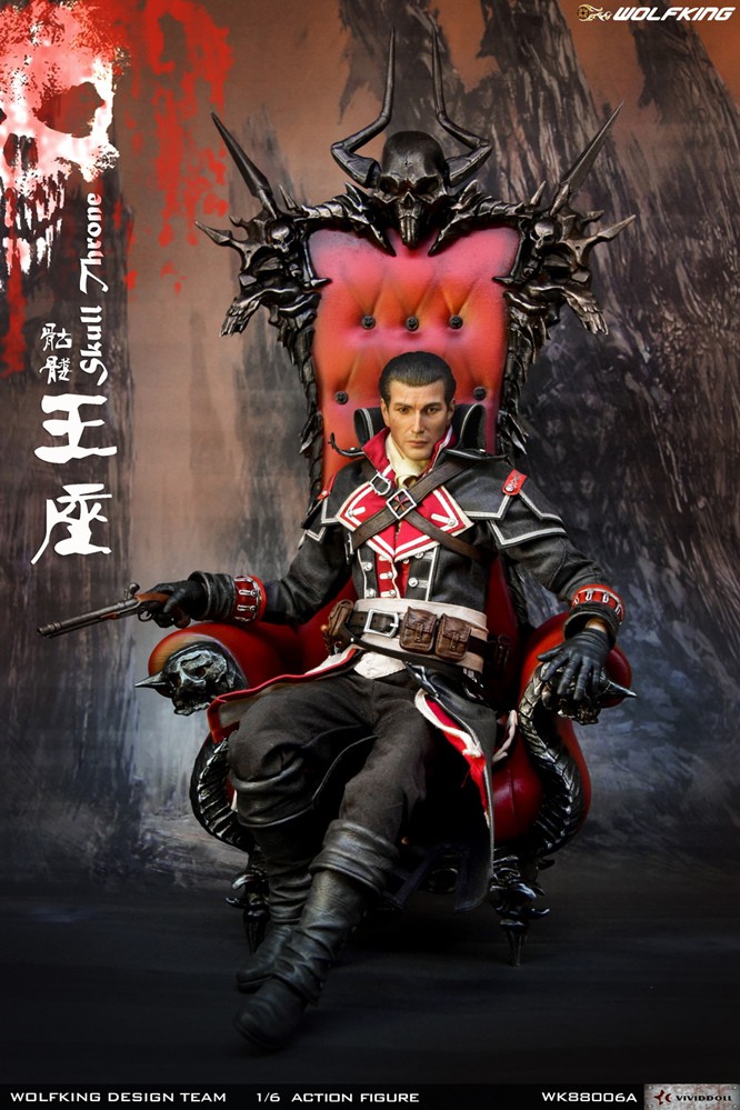 Diorama - NEW PRODUCT: WolfKing: 1/6 Skull Throne scene decoration-WK88006A 10390210