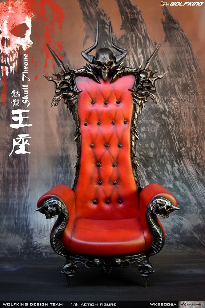 diorama - NEW PRODUCT: WolfKing: 1/6 Skull Throne scene decoration-WK88006A 10390510