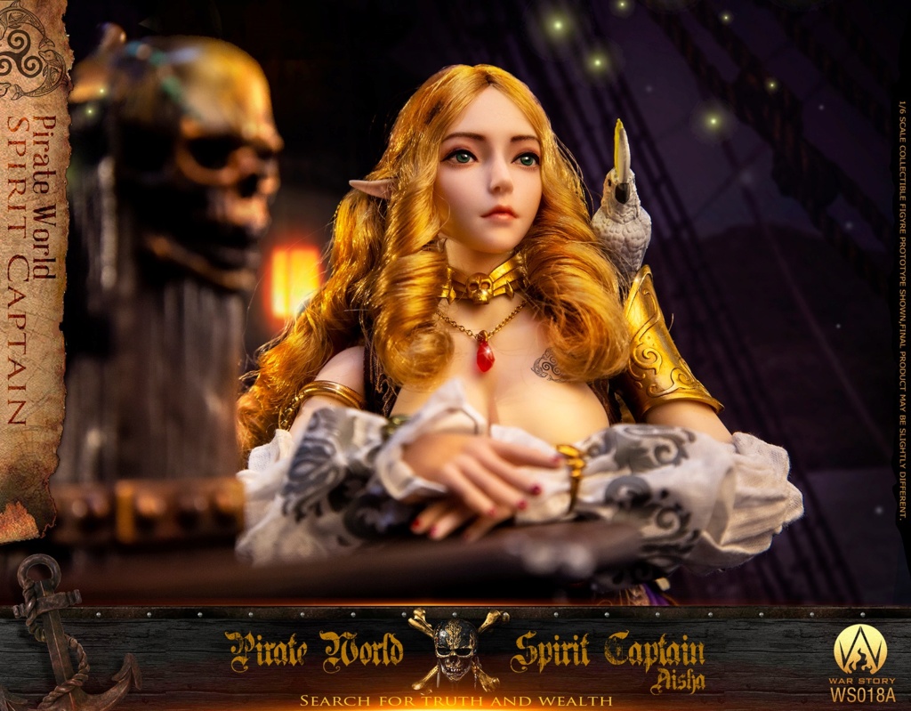 PirateShip - NEW PRODUCT: War Story: 1/6 Pirate World: Spirit Captain Aisha / Elsa Action Figure/Pirate Ship Luminous Base (WS018A/B)  10450010